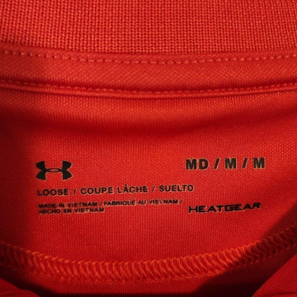 Men's Under Armour "loose" heatgear polo, size Medium - Picture 3 of 4